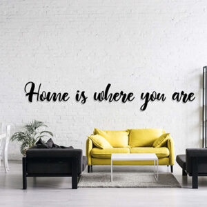 Frase madera Home is where you are