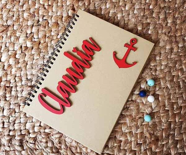 Libreta Personalizada para eventos en Rojo sin lápiz